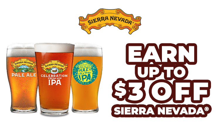 Sierra Nevada Earn Up to $3 Off